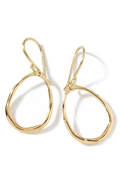 Ippolita 18k Gold Mini Squiggle Open Teardrop Earrings