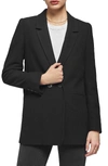 Anine Bing Madeleine Double-breasted Blazer In Black