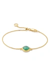 MONICA VINADER 'MINI SIREN' FINE CHAIN BRACELET,GP-BL-SCHA-GRO