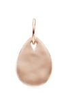 Monica Vinader Ziggy Mini Petal Pendant Charm In Rose Gold