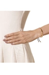 Monica Vinader Engravable Fiji Friendship Bracelet In Yellow Gold/ Black