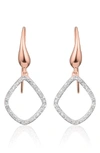 MONICA VINADER RIVA KITE DIAMOND DROP EARRINGS,GP-EA-RIKI-DIA