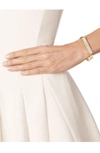 Monica Vinader Engravable Signature Bangle In Gold/ Diamond