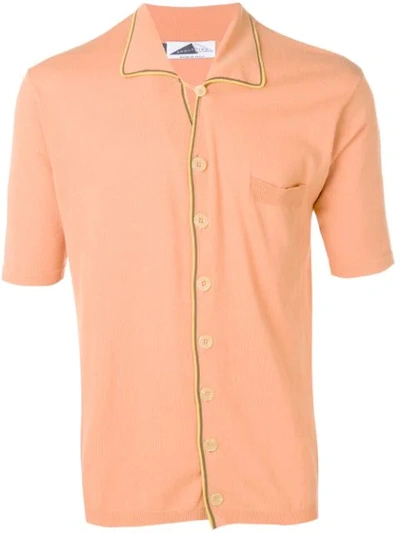 Anglozine Marcello Knit Shirt In Orange