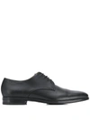 HUGO BOSS EMBOSSED LEATHER DERBY SHOES