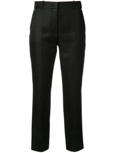 Emilio Pucci Cropped High-waisted Trousers In Black