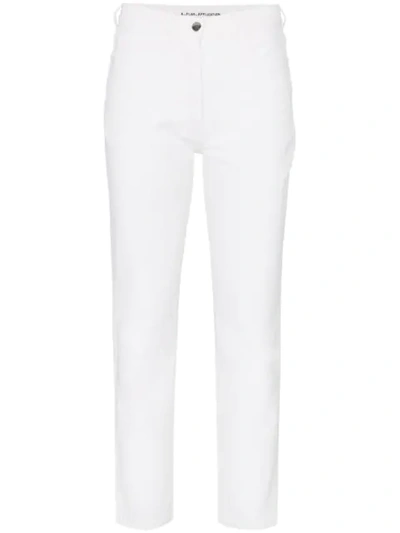 A_plan_application Cropped Straight Leg Jeans - 白色 In White