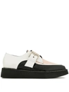 N°21 COLOUR-BLOCK BUCKLE LOAFERS