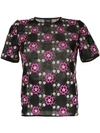 Giambattista Valli Floral Embroidered Top In Black