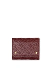BURBERRY SMALL MONOGRAM LEATHER FOLDING WALLET