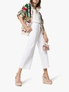 Sophia Webster Dina Leather And Crystal-embellished Pvc Espadrille Wedge Sandals In Gold