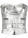 Manokhi Bustier Structured Top In Silver