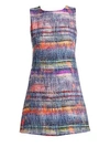 EMPORIO ARMANI Multicolor Sleeveless Tweed Dress