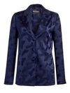 EMPORIO ARMANI Silk Jacquard Three-Button PJ Jacket