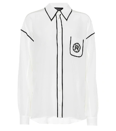 Rochas Outlined Shirt In White
