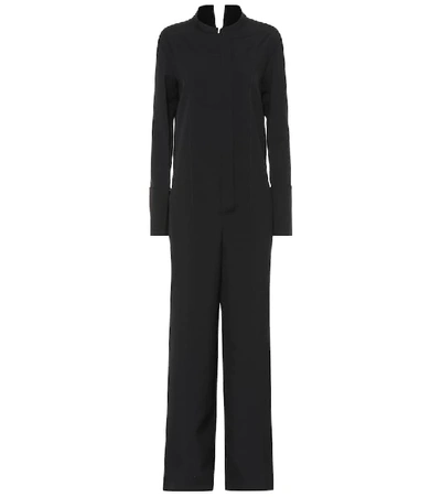Jil Sander Wool-crepe Jumpsuit In Black