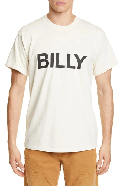 Billy Classic Logo Printed Jersey T-shirt In White