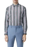 BURBERRY ICON SLIM FIT STRIPE SHIRT,8013981