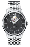 Tissot Tradition Bracelet Watch, 40mm In Silver/ Black/ Silver