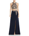 AVERY G EMBELLISHED TWO-PIECE GOWN,1944XBL