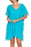 Seafolly 'amnesia' Cotton Gauze Cover-up Caftan In Eden