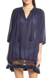 Roller Rabbit Lucknow Seraphina Swim Cover Up Tunic In Navy