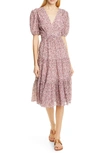 TORY BURCH TIERED FLORAL DRESS,55420
