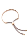 Monica Vinader Rp Fiji Friendship Bracelet - Rose Gold Metallica In Rose Gold/ Rose