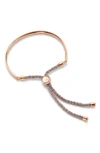 Monica Vinader Engravable 'fiji' Friendship Bracelet In Rose Gold/ Rose