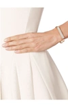 Monica Vinader Engravable Signature Bangle (online Trunk Show) In Rose Gold/ Diamond