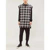 RICK OWENS CHECKED COTTON-FLANNEL SHIRT