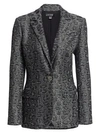 ALAÏA Sequin Animal Print Jacquard Blazer