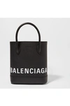 BALENCIAGA VILLE XXS AJ PRINTED TEXTURED-LEATHER TOTE