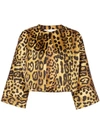 ADAM LIPPES CROPPED PRINTED JACKET