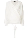TOM FORD LONG-SLEEVE WRAP BLOUSE