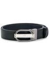 Bally Oval Buckle Belt In Black