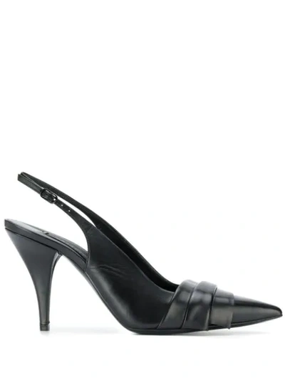 Casadei Stiletto Slingback Shoes - 黑色 In Black