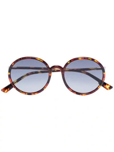 Dior Brown Sostellaire1 Tortoiseshell Round Sunglasses