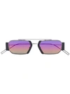 DIOR BLACK AND BLUE CHROMA 2 SUNGLASSES