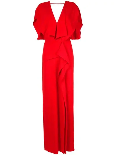 Roland Mouret Lorre Ss Gown - 红色 In Red