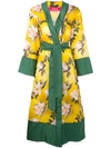 F.R.S FOR RESTLESS SLEEPERS FLORAL PRINT ROBE COAT