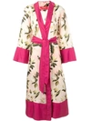 F.R.S FOR RESTLESS SLEEPERS FLORAL PRINT ROBE COAT