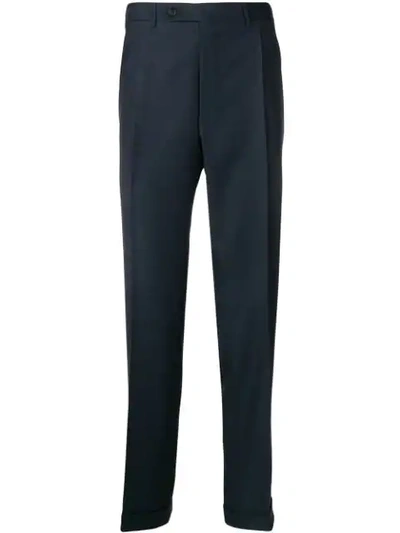 Canali Classic Tailored Trousers In Blue