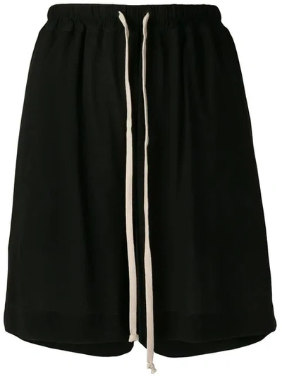 Rick Owens High-waisted Drawstring Shorts In Multi-colored