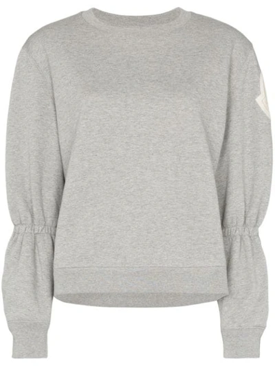 Moncler Crew Neck Sweatshirt - 灰色 In Grey