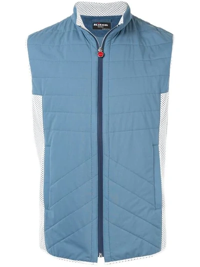 Kiton Padded Gilet - 蓝色 In Blue