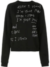 HAIDER ACKERMANN I'M YOUR MAN SWEATSHIRT