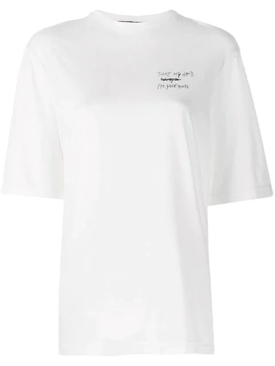 Haider Ackermann I'm Your Man T-shirt - 白色 In White