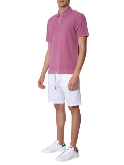 Z Zegna Cotton-pique Polo Shirt In Pink