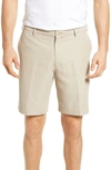 Peter Millar Salem High Drape Performance Shorts In Khaki